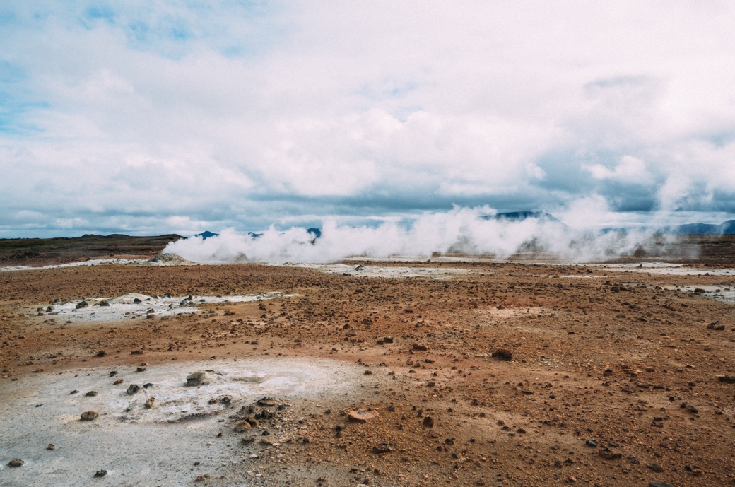 Iceland geothermal landscape